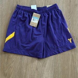 Purple and Yellow Youth medium Kobe  Athletic Shorts